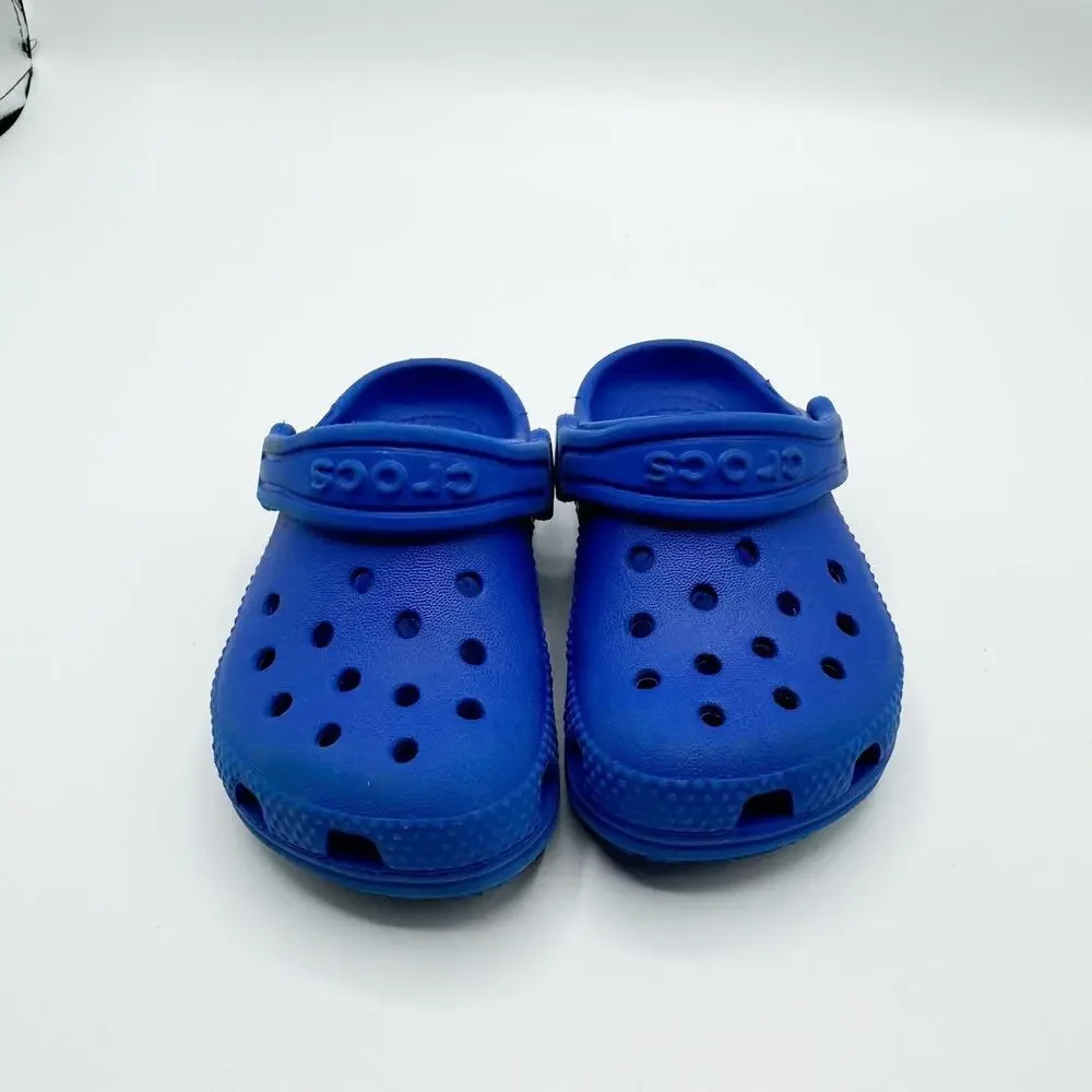 Crocs Blue Classic Clogs Baby Size 6